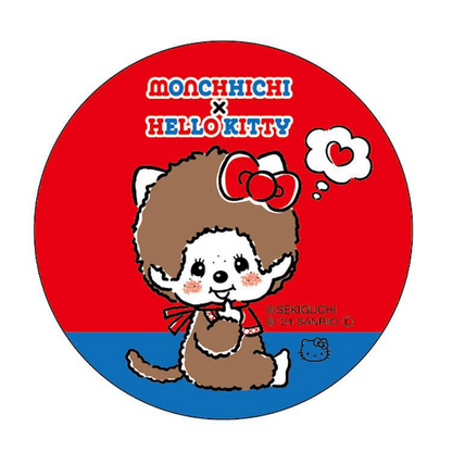 Monchhichi｜Sanrio Hello Kitty Can Badge Pin｜Φ58×4mm approx.