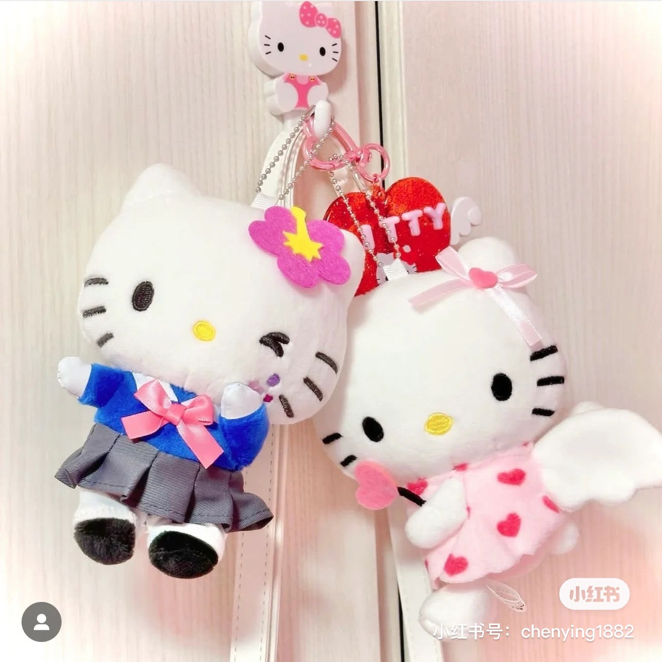 Sanrio三丽鸥｜Avail联名50周年爱神天使Hello kitty 挂件/玩偶