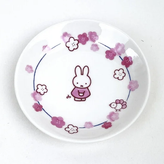 Miffy米菲｜Porcelain Rice Bowl - Sakura樱花陶瓷盘｜约 120x20mm