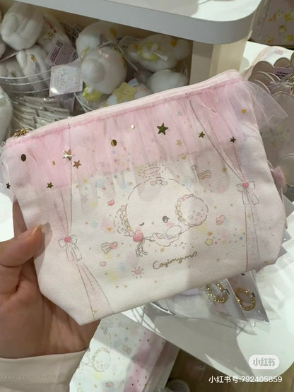 Sanrio｜Pouch - Cogimyun / Angel Play Party小麦云粉精灵天使系列粉色纱纱化妆包/收纳包｜约15×5×12cm