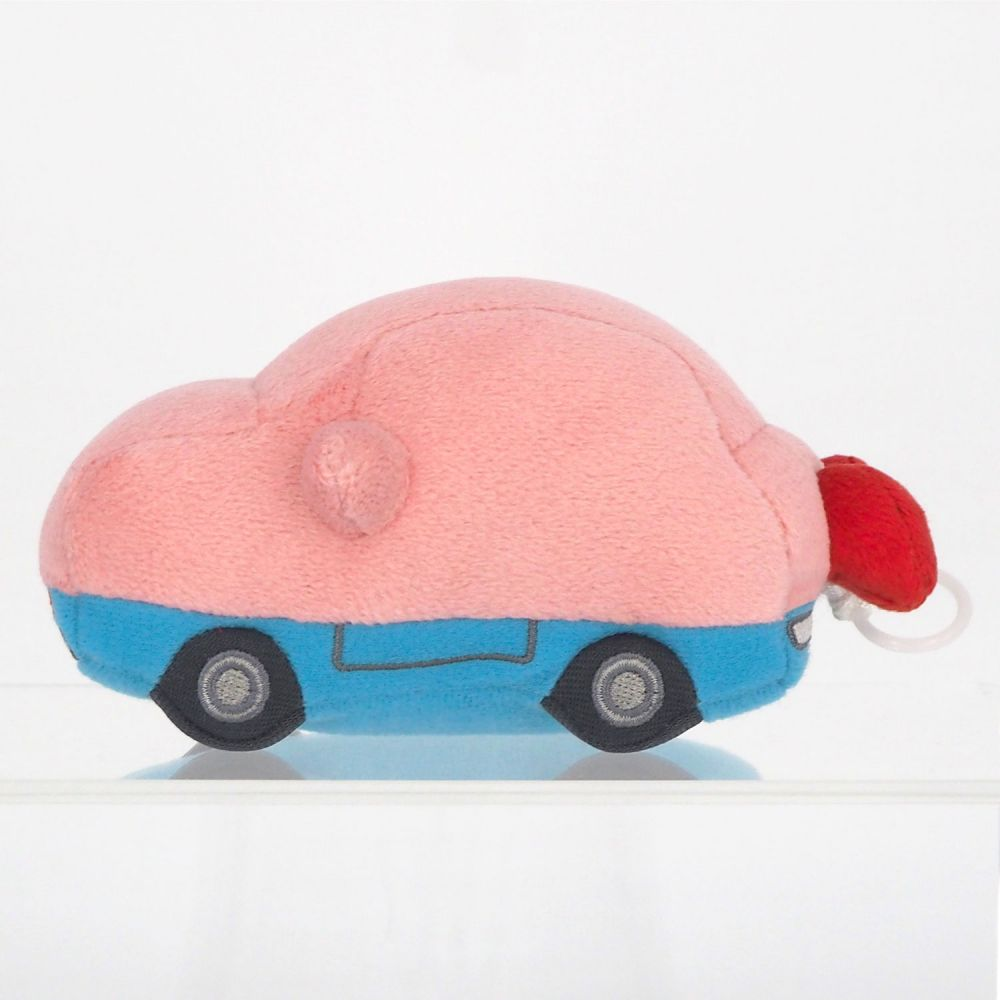 Kirby星之卡比｜Shaking Plush Car Mouth Kirby吞下整辆汽车变身毛绒玩具摆件/公仔/拉发条会震动｜约W9 x D13.5 x H7 cm