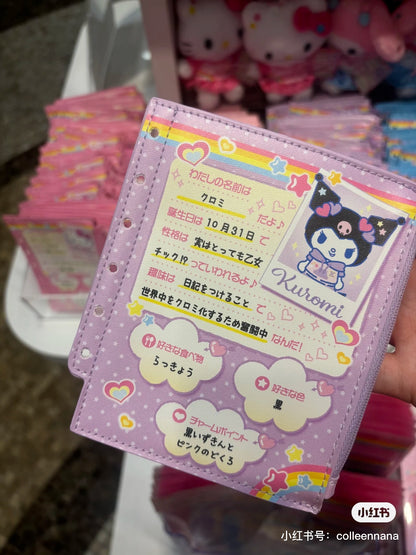 Sanrio三丽鸥｜Sanrio Original Mini Pouch / Nostalgic Profile Book自我介绍同学录迷你手账零钱包｜约12×0.8×14cm