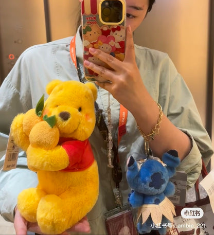 Disney迪士尼｜Winnie the Pooh stuffed toy (S) YUZU POOH柚子噗噗2023限定小熊维尼毛绒公仔｜s号｜约25*20cm