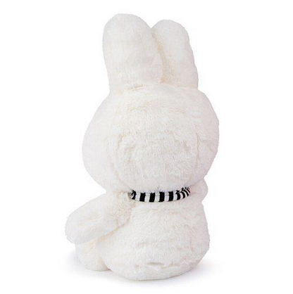 Miffy米菲｜BON TON TOYS - Miffy sitting with scarf黑白条纹围巾坐姿毛绒玩偶/公仔｜约23 cm - 9&