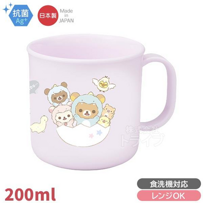 Rilakkuma轻松熊｜Plastic Cup轻松熊抗菌塑料杯子/漱口杯/洗碗机可用｜约200ml