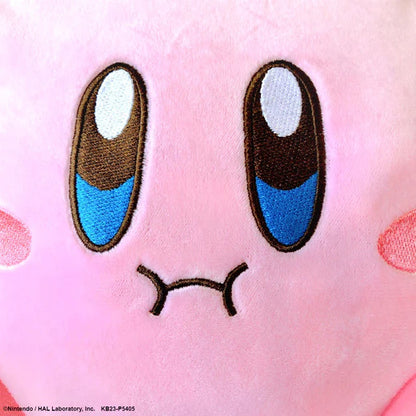 Kirby｜可爱撅嘴大容量巾着/束口袋/收纳袋/脚可以捏捏/放软的物品就像一只玩偶｜约30cm×25cm×6cm