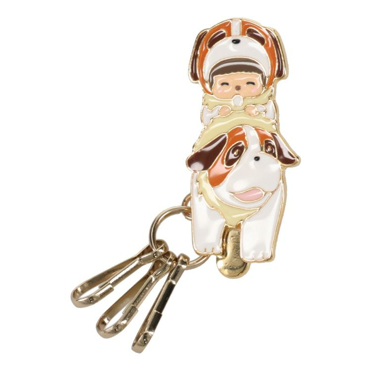 Monchhichi｜Heidi x Monchhichi Bag Key Clip mini (Yuki-chan Babychhichi)｜H4.7 x W2.3cm approx.