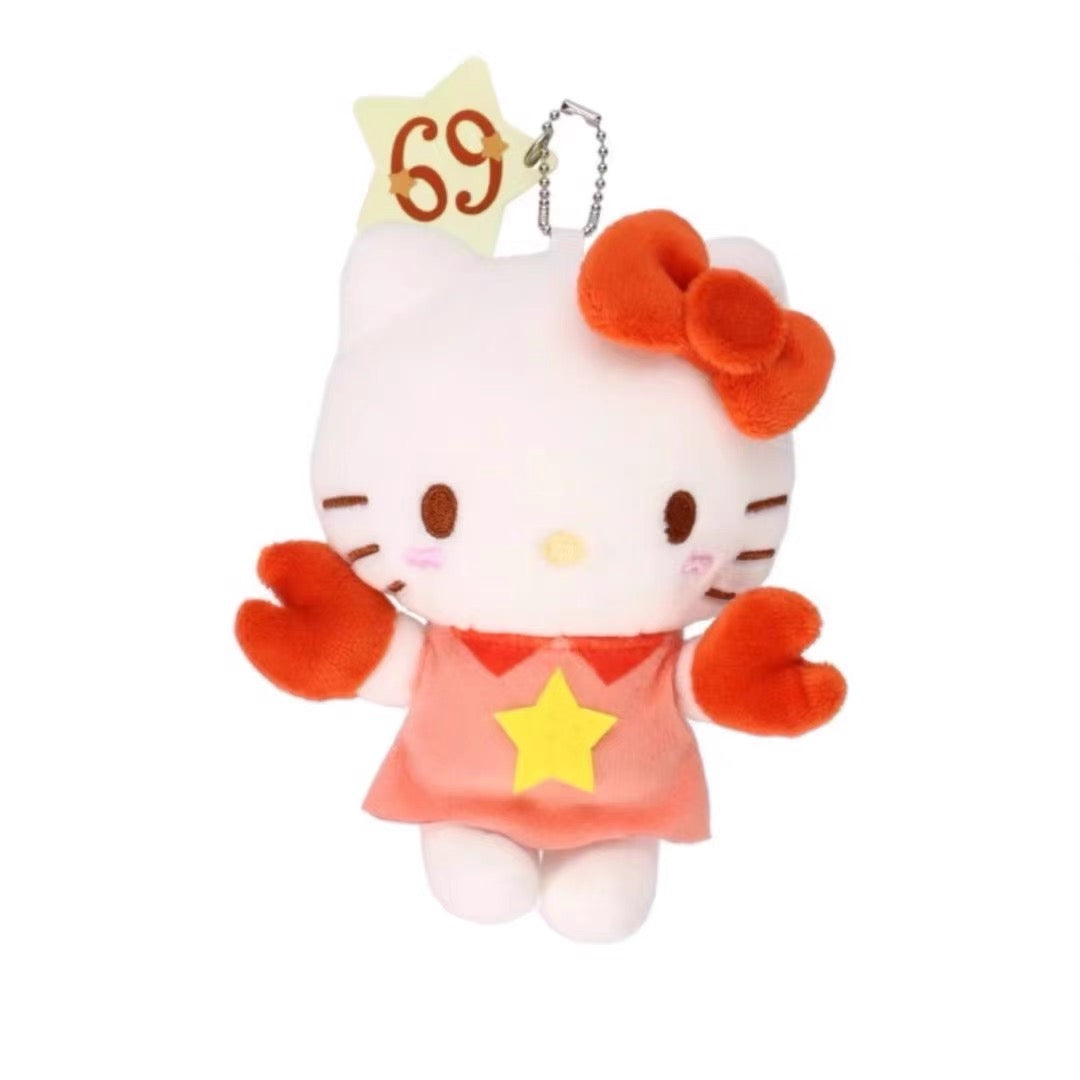 Sanrio三丽鸥｜Avail联名Hello Kitty凯蒂猫50周年限定12星座毛绒玩偶挂件/包挂