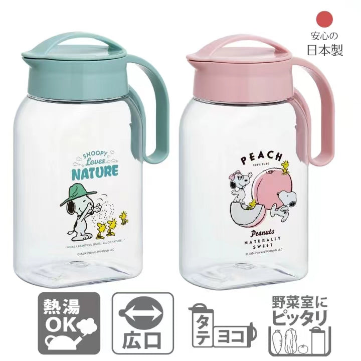 Snoopy｜高颜值透明树脂大容量家用密封水壶｜容量约1800ml