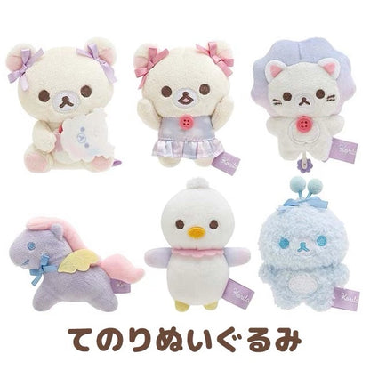 Rilakkuma轻松熊｜Osorano Kururin Wataame - Tenori Plush Toy San-X天空白云棉花糖系列毛绒沙包玩偶手玉/全6种｜1枚入