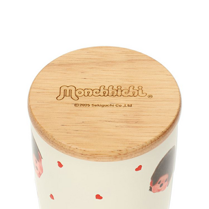 Monchhichi｜Stainless steel tumbler with wooden lid｜350ml