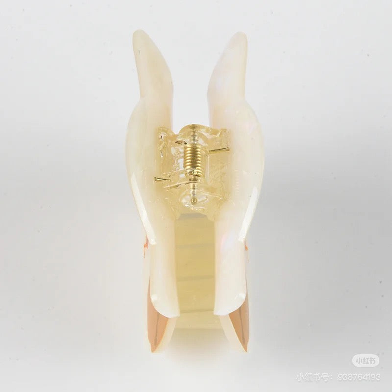 Mofusand｜Pearl Acrylic Hair Claw Clip - Cat 鲨鱼猫珍珠贝母亚克力发爪夹/鲨鱼发夹｜约H60 × W80 × D45mm