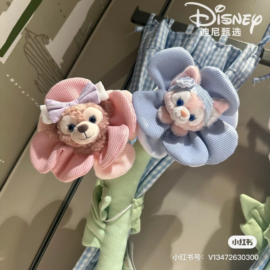 Disney SH｜春日限定花朵窗帘扣/窗帘绑带/玩偶手捧花｜约45cm