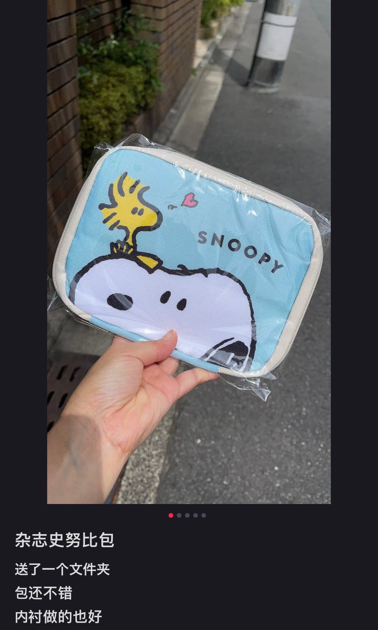 Snoopy｜8月杂志款多功能收纳包/护照夹