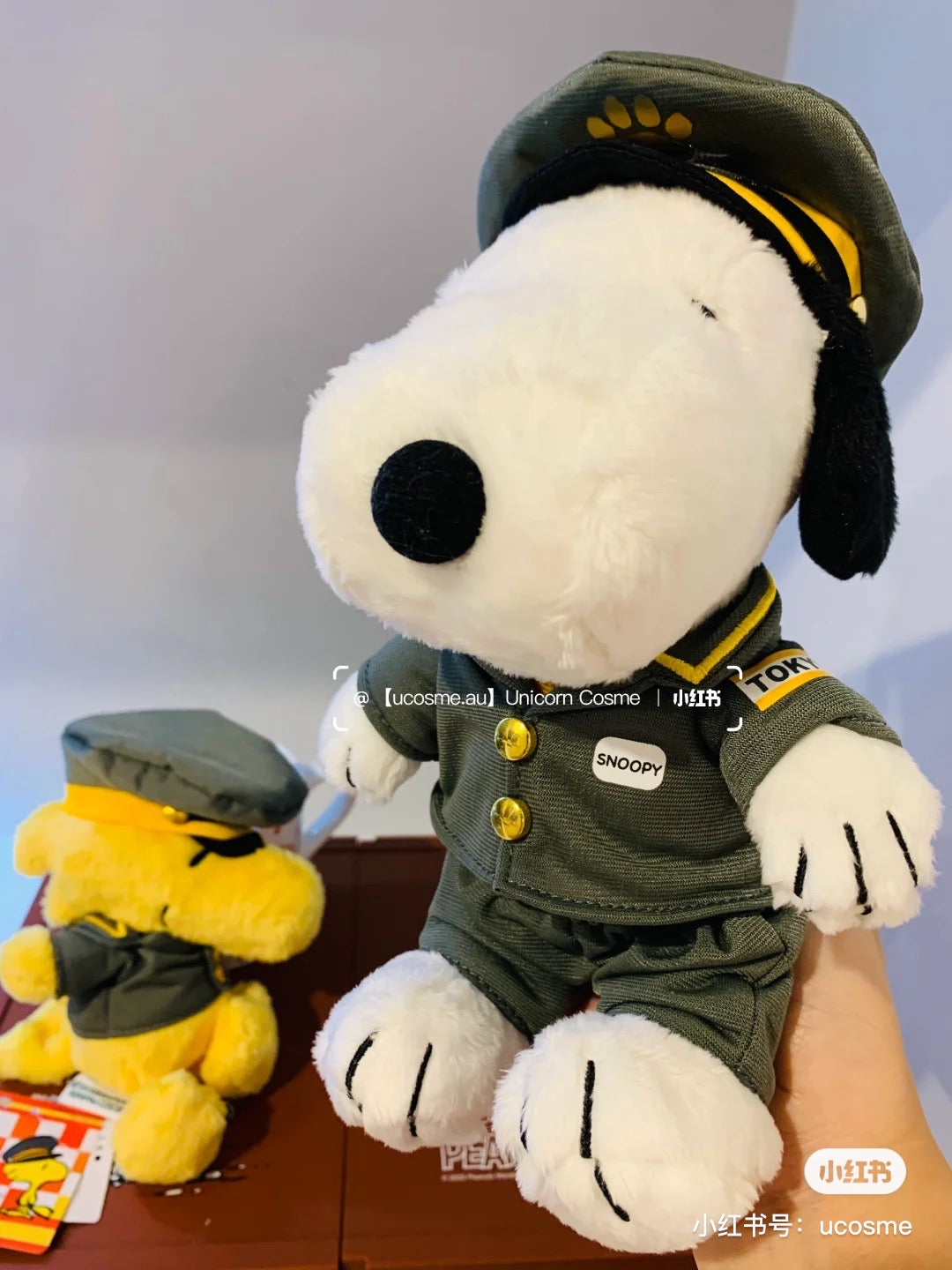 Snoopy｜东京车站限定公仔/玩偶/衣服可以脱下/铭牌上还有名字