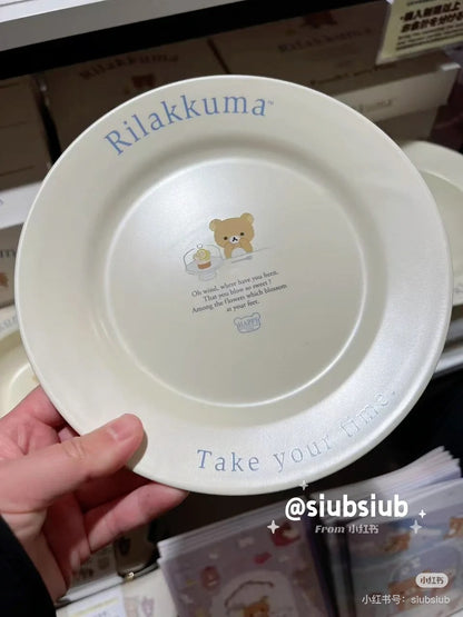 Rilakkuma｜San-X Plate Bread Cake Cute Stylish Tableware Popular｜25 x 205 x 205 mm approx.