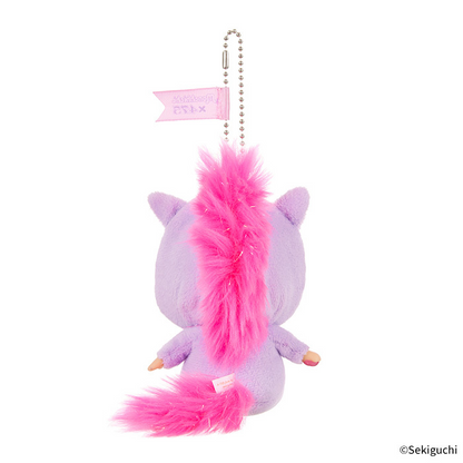 Monchhichi｜Shinako475 x Monchhichi SS Big Face Keychain（ Unicorn）｜H14.5 x W7 x D10cm approx.