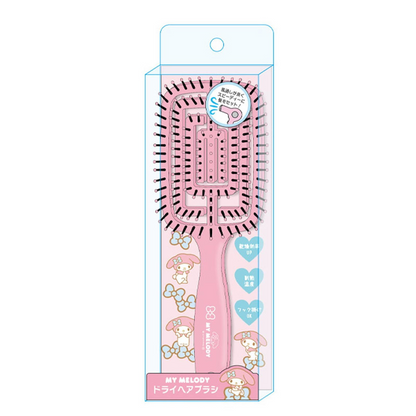 Sanrio三丽鸥｜Kcompany Sanrio Characters Dry Hair Brush 可爱角色ABS树脂尼龙梳子/干发梳｜约5.0 x 8.5 x 27.5cm