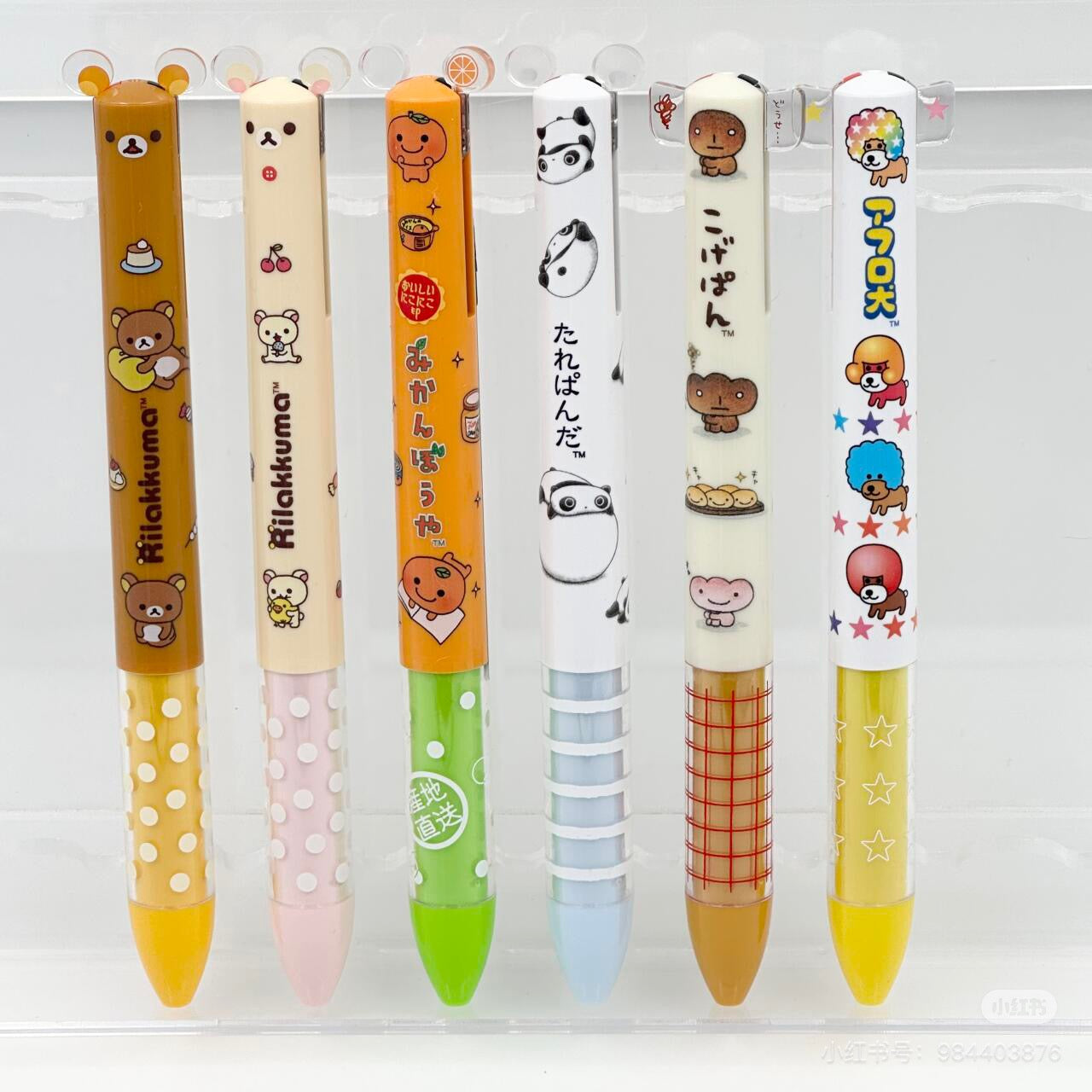 SANX｜Two Color Mimi Pen 怀旧系列可爱角色红/黑双色圆珠笔｜芯0.7mm