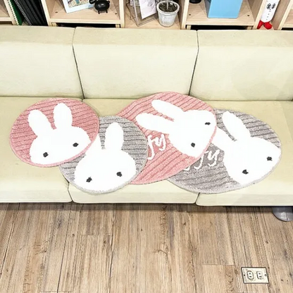 Miffy米菲｜ Miffy 毛茸茸防滑地毯｜約380x380mm