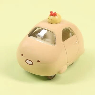 Sumikko gurashi角落生物｜Tomica ChoroQ Sumikko Gurashi 03 Tonkatsu多美卡炸虾汽车玩具｜约9.4 x 8.5 x 3.4 cm