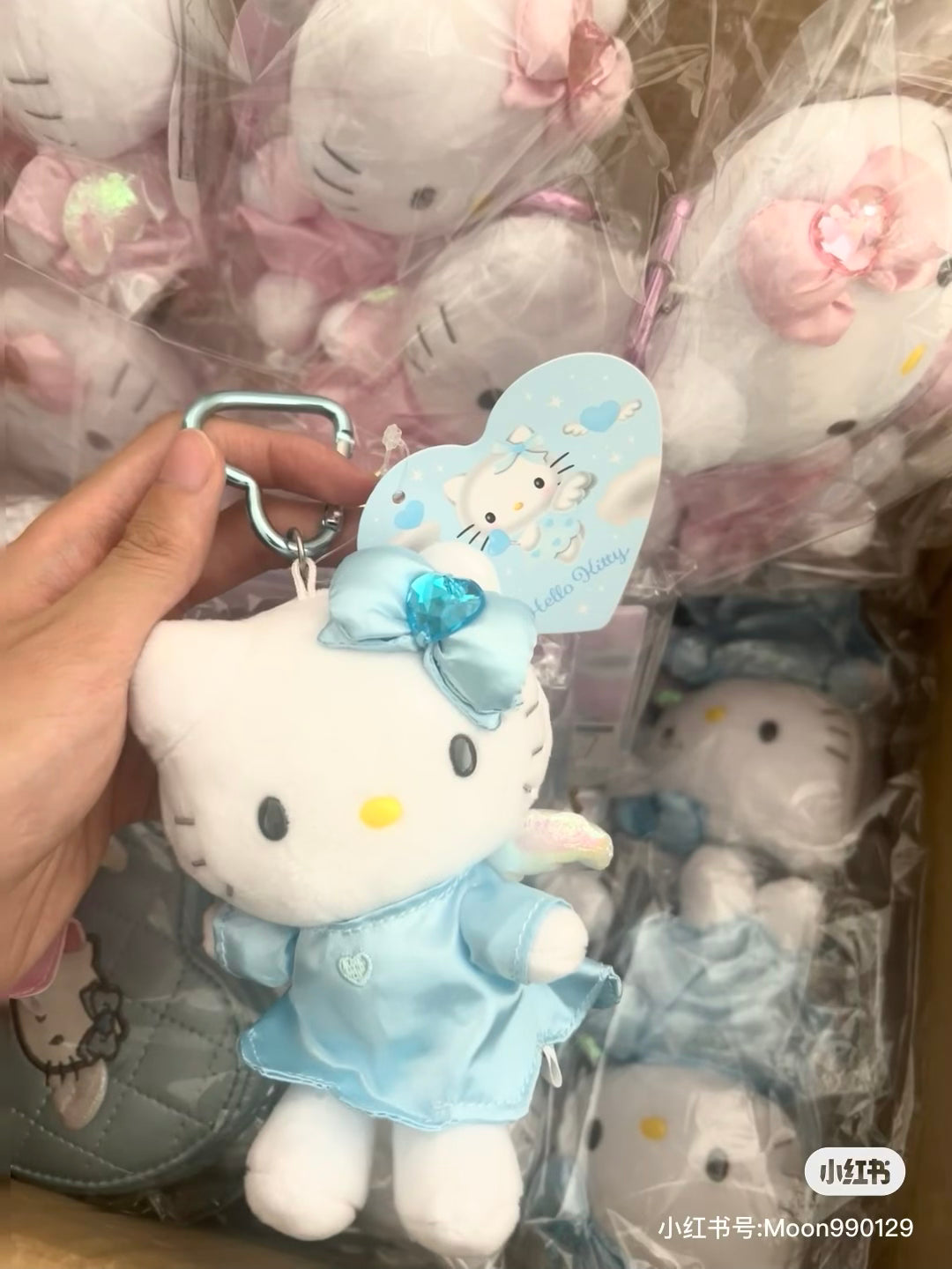 Hello kitty凯蒂猫｜爱心扣爱神小天使挂件/包挂