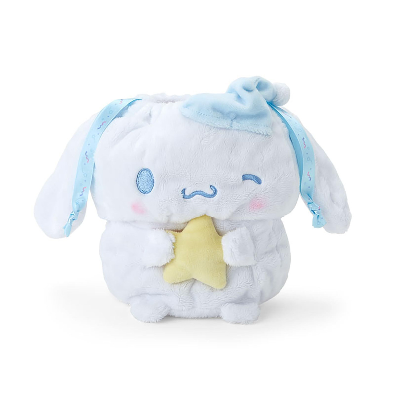 Sanrio三丽鸥｜Original Stuffed Toy Purse - Cinnamoroll / Sleepy Time玉桂狗甜梦系列困困大耳狗毛绒巾着/收纳包｜约20×11×20cm