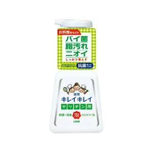 Lion狮王｜Kitchen Antibacterial Cleansing Hand Soap趣净药用厨房用去腥味去油泡沫洗手液｜230ml