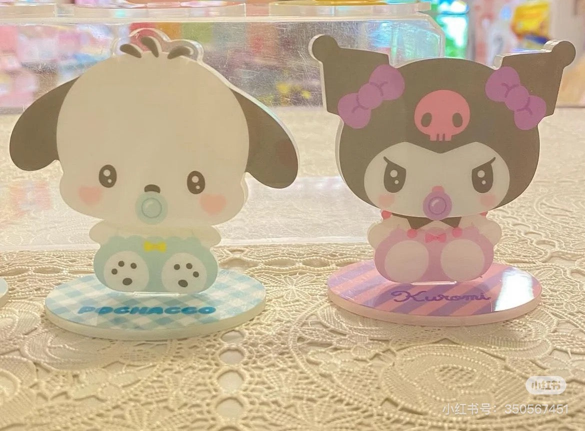 Sanrio三丽鸥｜Secret Swaying Acrylic Stand Baby - Blind Box秘密系列摇摇乐吃奶嘴宝宝亚克力立牌盲盒/全8种/可以摇头｜1枚入