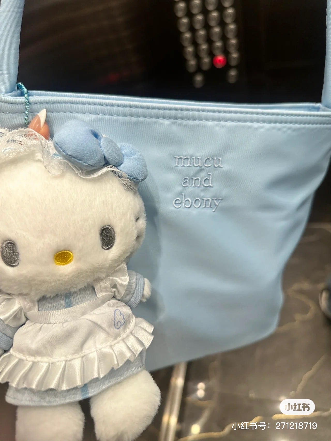 Sanrio｜蓝色幻想水色天使系列挂件/包挂｜約幅10.5×奥行8×高さ15cm