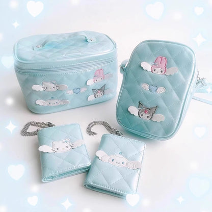 Sanrio三丽鸥｜Sanrio Original Mini Shoulder Bag - Dreaming Angel 2nd Angel水色天使爱神系列双面图案挎包｜约13×4×20cm