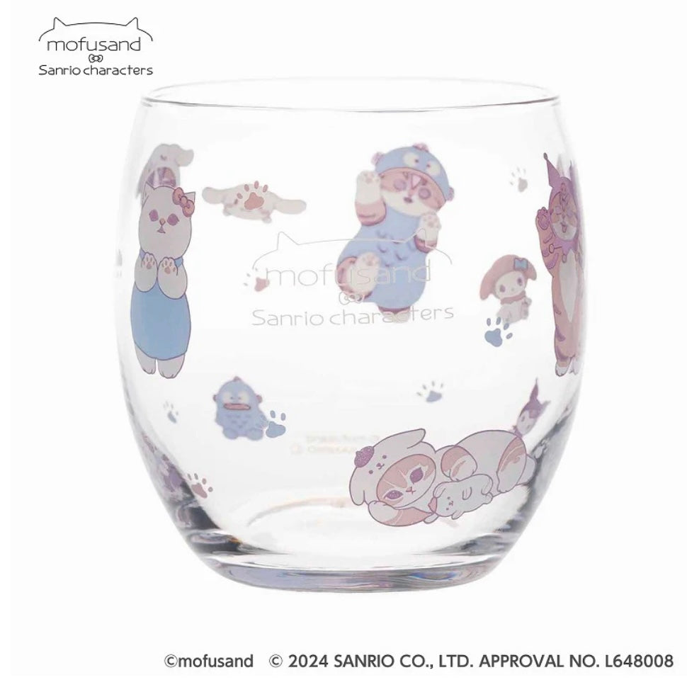 Mofusand｜Sanrio Characters Cocoon Glass｜ Φ73×83mm approx.