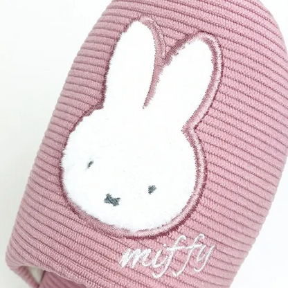 Miffy米菲｜Slippers pink Prima Miffy room supplies条纹软底刺绣室内家居拖鞋