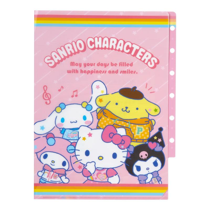 Sanrio三丽鸥｜Sanrio Original Clear File Set - Nostalgic Profile Book学院怀旧同学录系列透明文件夹套装｜3枚入