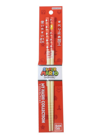 Nintendo任天堂｜Mario Bamboo Chopsticks 21cm / Super Mario Brothers超级马里奥竹制筷子｜约长210mm