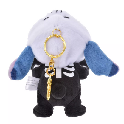 Disney迪士尼｜Fluffy Plush Keychain  / Halloween Skeleton万圣节骷髅玩偶挂件/包挂｜ 约高17cm