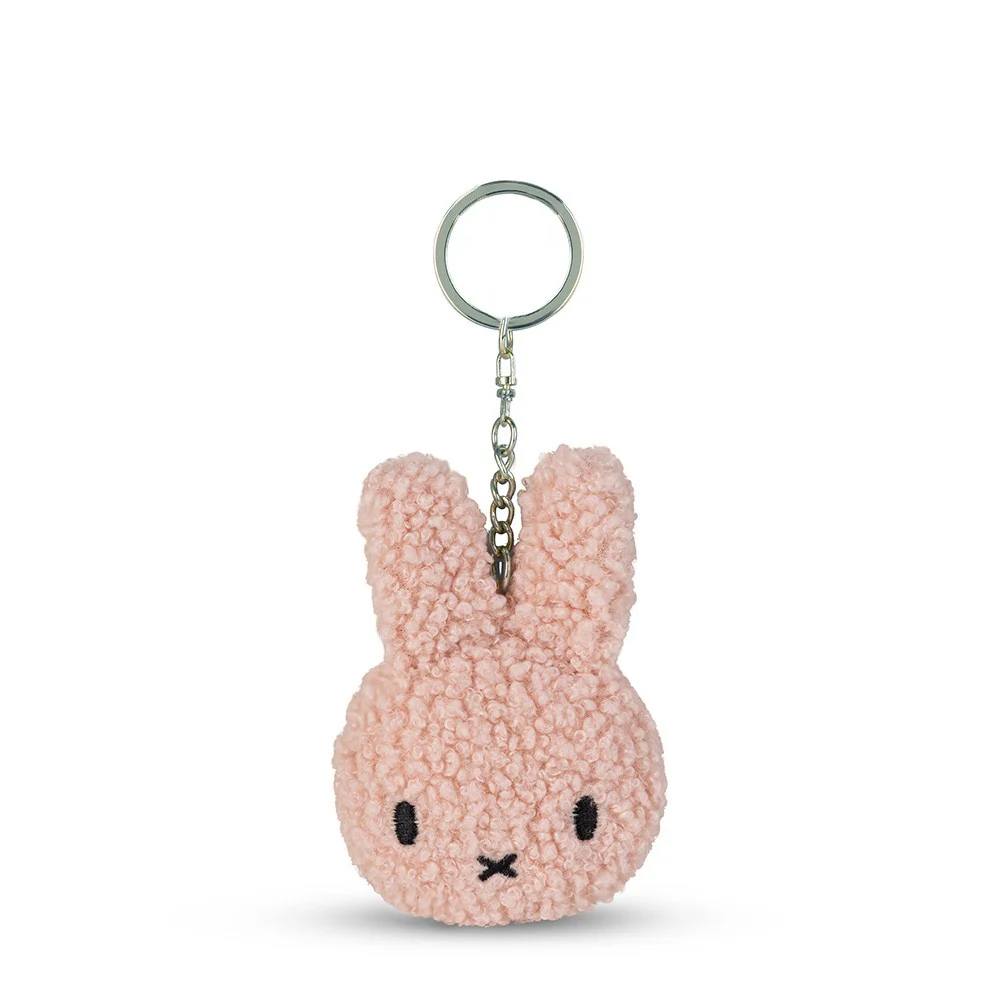 Miffy米菲｜BON TON TOYS -Flat Keychain ECO Tiny Teddy脸型毛绒钥匙扣挂件/包挂 | 约10 cm - 4&quot;