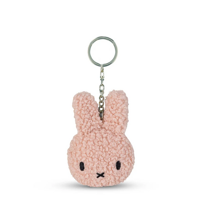 Miffy米菲｜BON TON TOYS -Flat Keychain ECO Tiny Teddy脸型毛绒钥匙扣挂件/包挂 | 约10 cm - 4&quot;