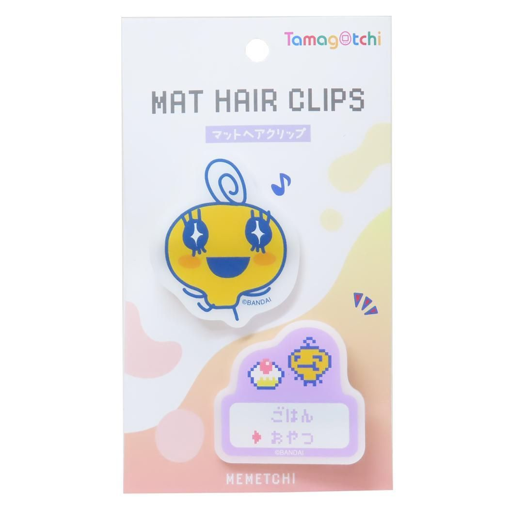 Tamagotchi拓麻歌子｜Matte Hair Clip电子宠物可爱角色亚克力刘海夹/发夹/1对｜约H45 x W50 x D13mm