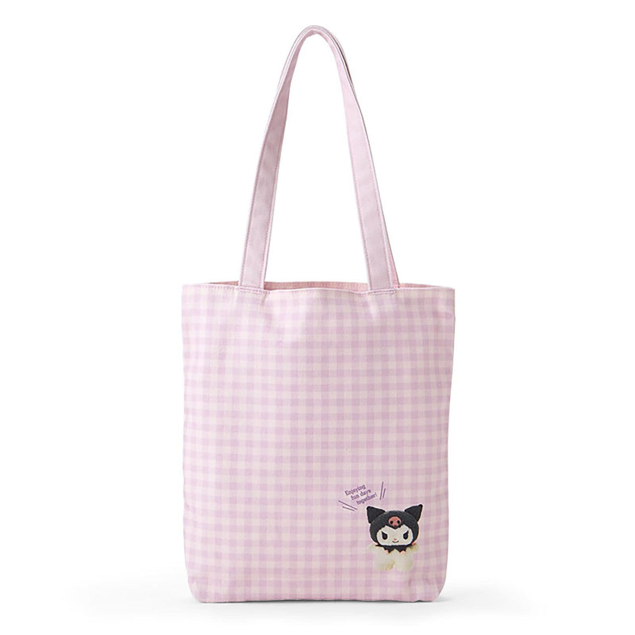 Sanrio｜ Tote Bag - Pitatto Friends Photo多巴胺格纹系列可爱角色帆布包｜约29×5×32cm