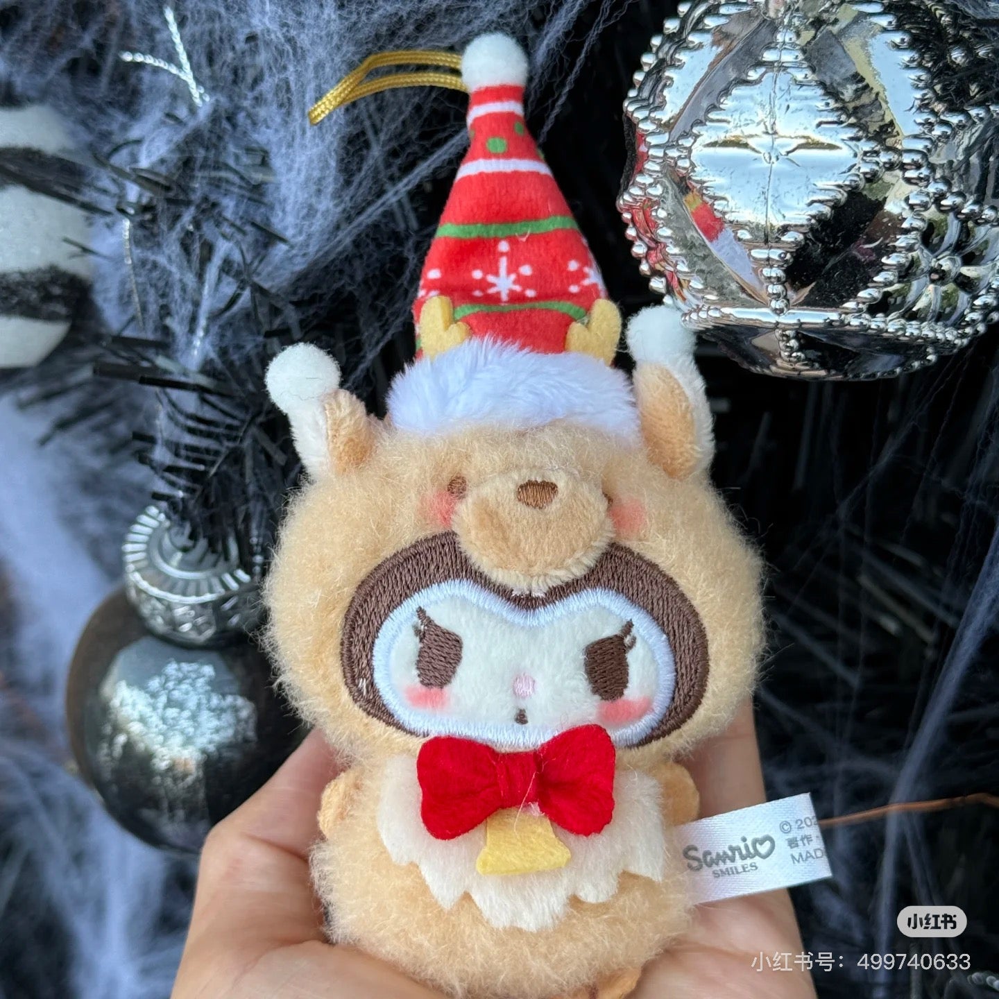 Sanrio三丽鸥｜Secret Mascot Brooch - Christmas 2024 Blind Box圣诞限定毛绒玩偶挂件胸针盲盒/全8种｜1枚入