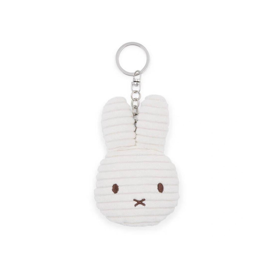 Miffy米菲｜BON TON TOYS -Head Corduroy Flat Keychain脸型灯芯绒钥匙扣挂件/包挂｜约10x6x2cm