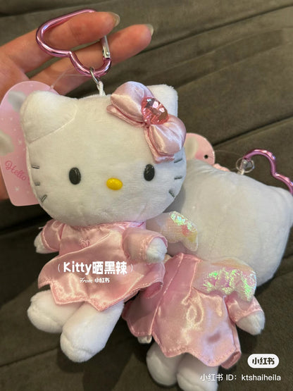 Hello kitty凯蒂猫｜爱心扣爱神小天使挂件/包挂