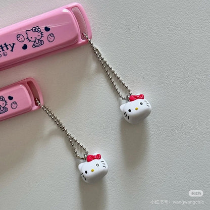 KAI贝印｜Hello Kitty Nail Clipper （S）粉色草莓蛋糕主题凯蒂猫大头吊饰不锈钢指甲钳S号/防飞溅｜约20 x 50 x 135mm