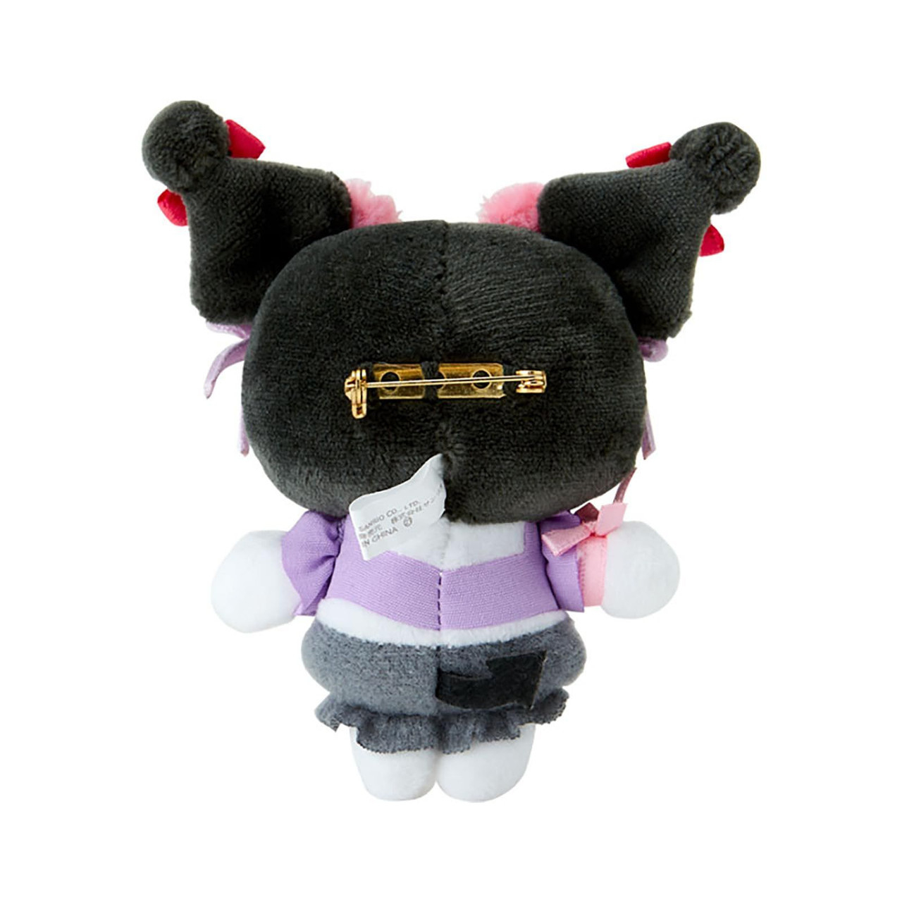 Sanrio三丽鸥｜Mascot Brooch - Kuromi / Romantic Room库洛米生日限定毛绒玩偶胸针/徽章｜约8×3.5×10cm