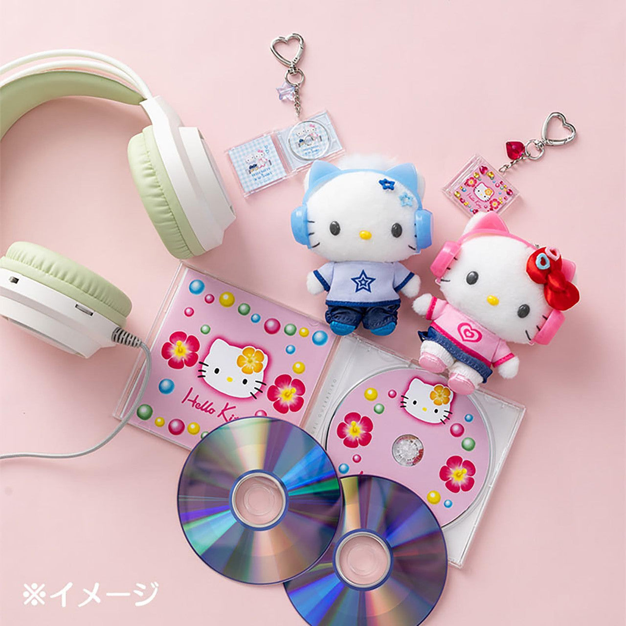 Sanrio｜Mascot Holder  / Our Heisei Pop平成复古耳机系列毛绒挂件/包挂｜ 约10×6×11cm