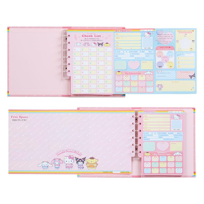 Sanrio三丽鸥｜Sanrio Original Profile Book - Nostalgic Profile Book学院风怀旧平成同学录手账本｜约14.7×2.5×19cm