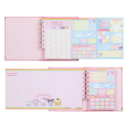 Sanrio三丽鸥｜Sanrio Original Profile Book - Nostalgic Profile Book学院风怀旧平成同学录手账本｜约14.7×2.5×19cm