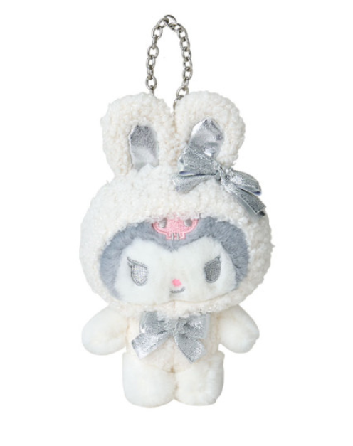 Sanrio三丽鸥｜Mascot Charm / Fluffy Snow Rabbit冬日毛茸茸银白初雪小兔系列可爱角色玩偶挂件/包挂｜约10×4×16.5cm