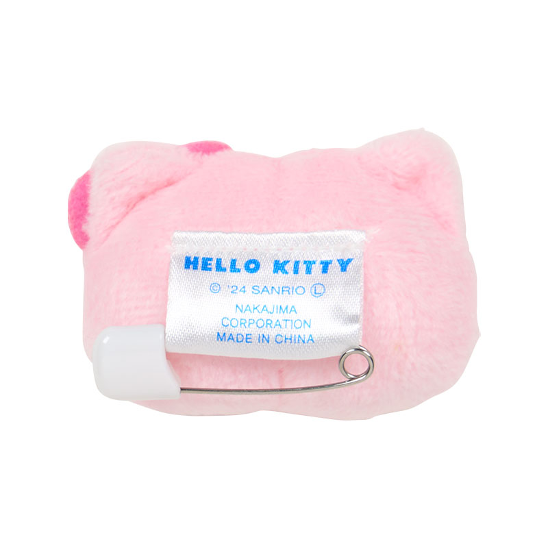 Sanrio三丽鸥｜Hello Kitty凯蒂猫脸型彩色10色毛绒胸针徽章盲盒/全10种｜1枚入